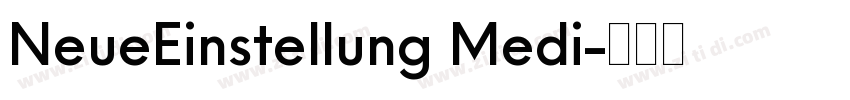 NeueEinstellung Medi字体转换